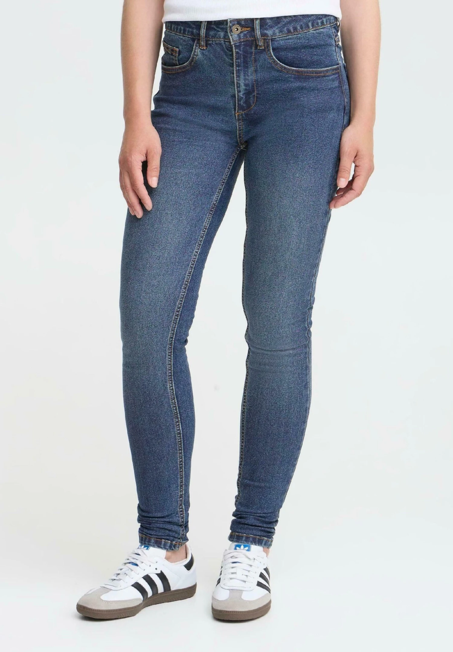 OXMO OXHELLE - Jeans Skinny Fit - Dark Blue Denim 4 OXMO OXHELLE - Jeans Skinny Fit - Dark Blue Denim - Image 4