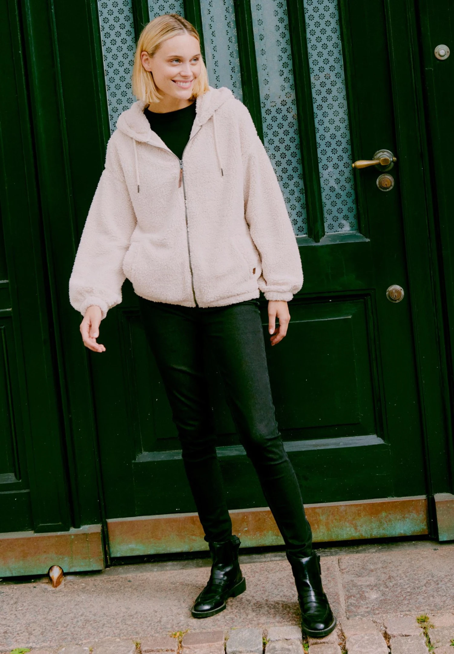 OXMO OXHELLE - Jeans Skinny Fit - Black Denim 2 OXMO OXHELLE - Jeans Skinny Fit - Black Denim - Image 2