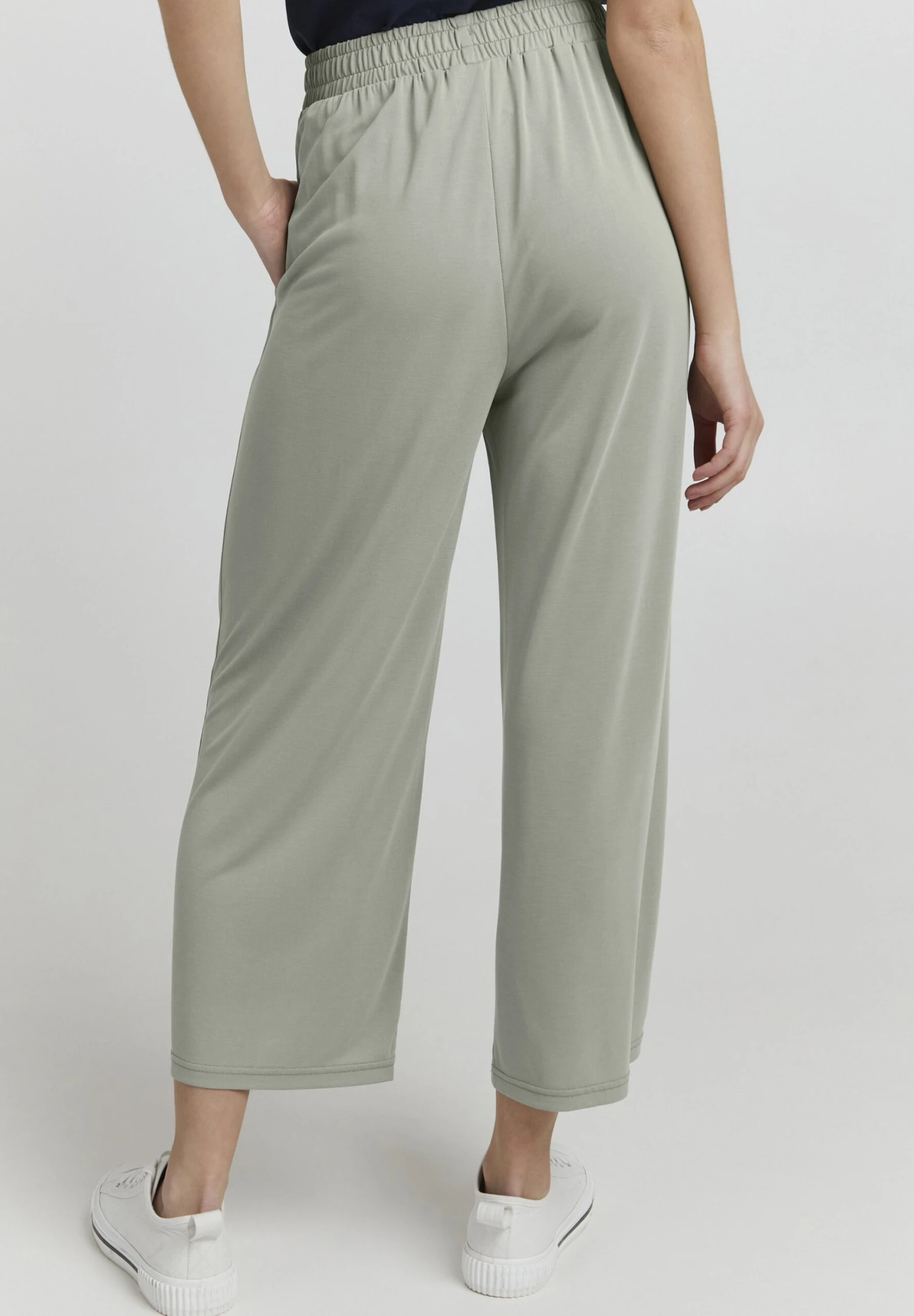OXMO OXBRYNDIS REGULAR FIT WIDE LEG - Trousers - Sea Grass 3 OXMO OXBRYNDIS REGULAR FIT WIDE LEG - Trousers - Sea Grass - Image 3