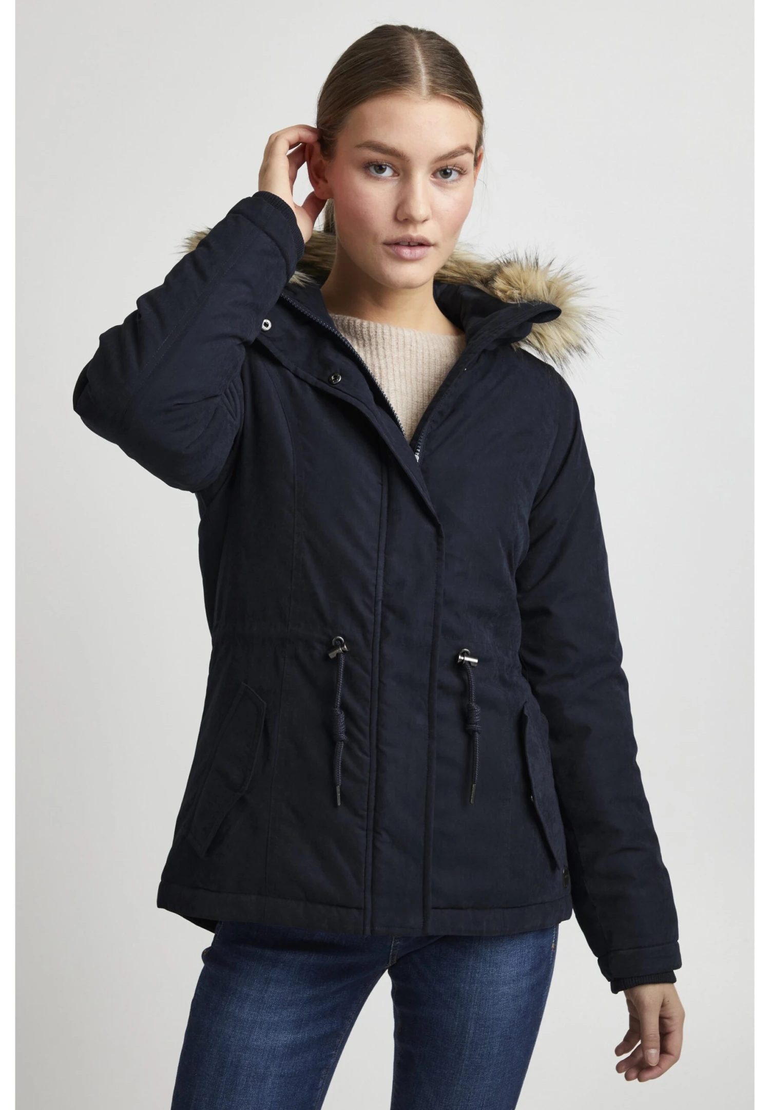 OXMO OXLona - Winter Coat - Total Eclipse 1 OXMO OXLona - Winter Coat - Total Eclipse