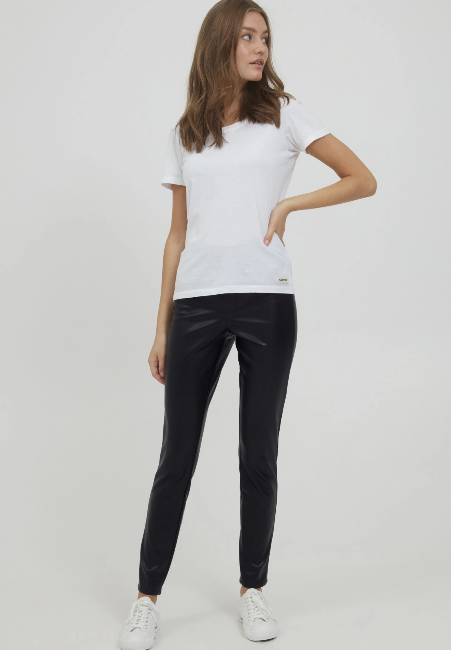 OXMO OXPAULINE SLIM FIT - Trousers - Black 2 OXMO OXPAULINE SLIM FIT - Trousers - Black - Image 2