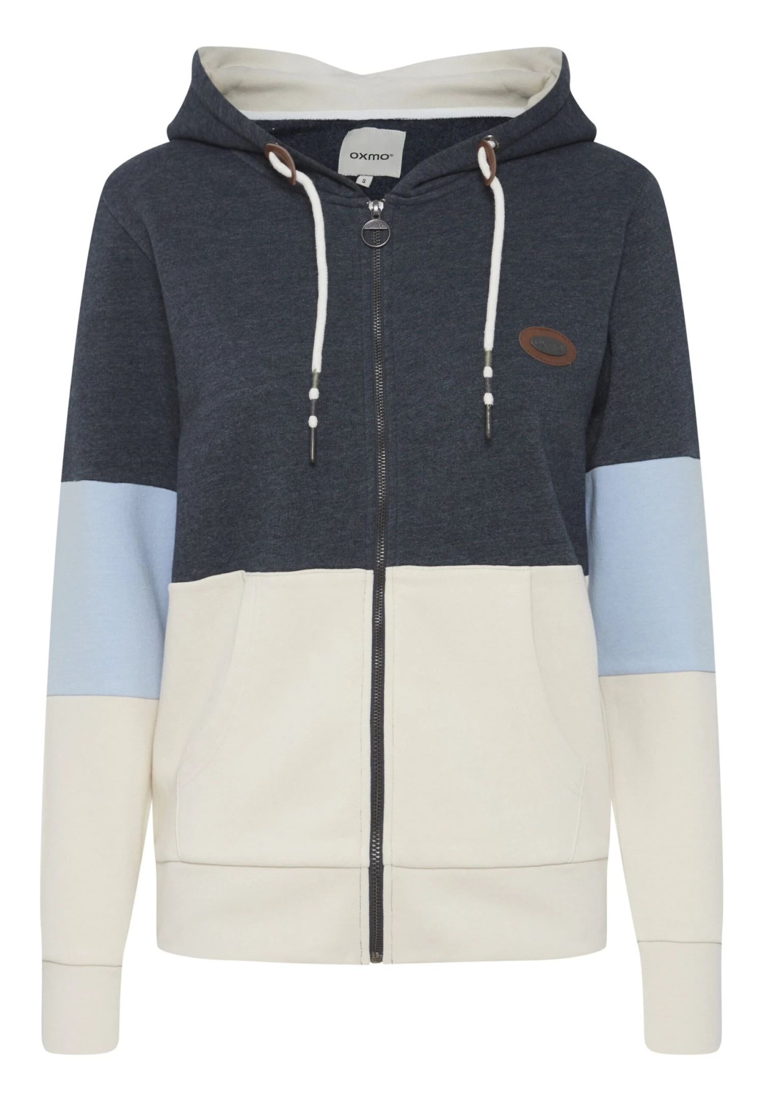 OXMO OXKate - Zip-up Sweatshirt - Total Eclipse Melange 6 OXMO OXKate - Zip-up Sweatshirt - Total Eclipse Melange - Image 6