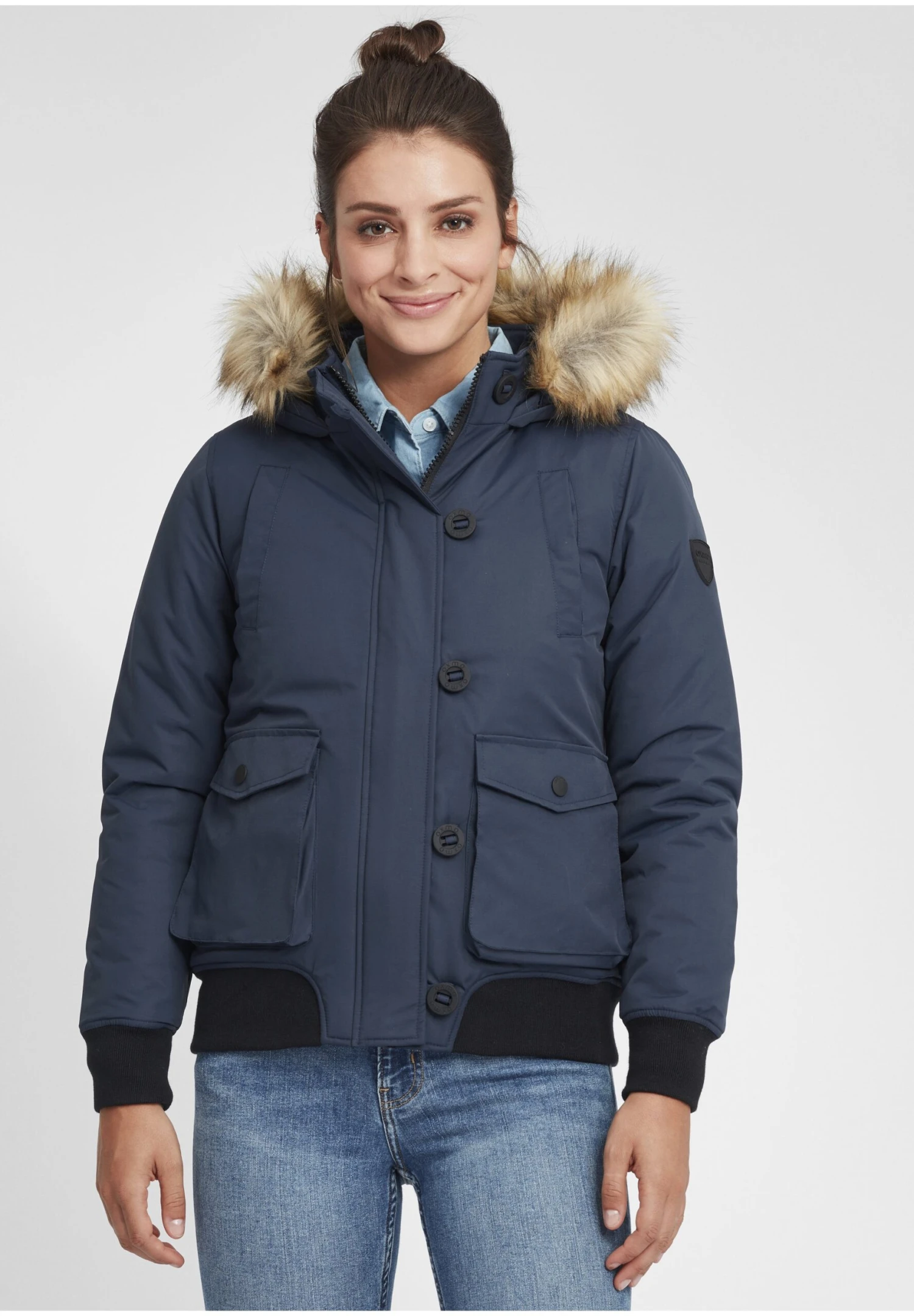 OXMO OXACILA - Winter Jacket - Insignia Blue 1 OXMO OXACILA - Winter Jacket - Insignia Blue