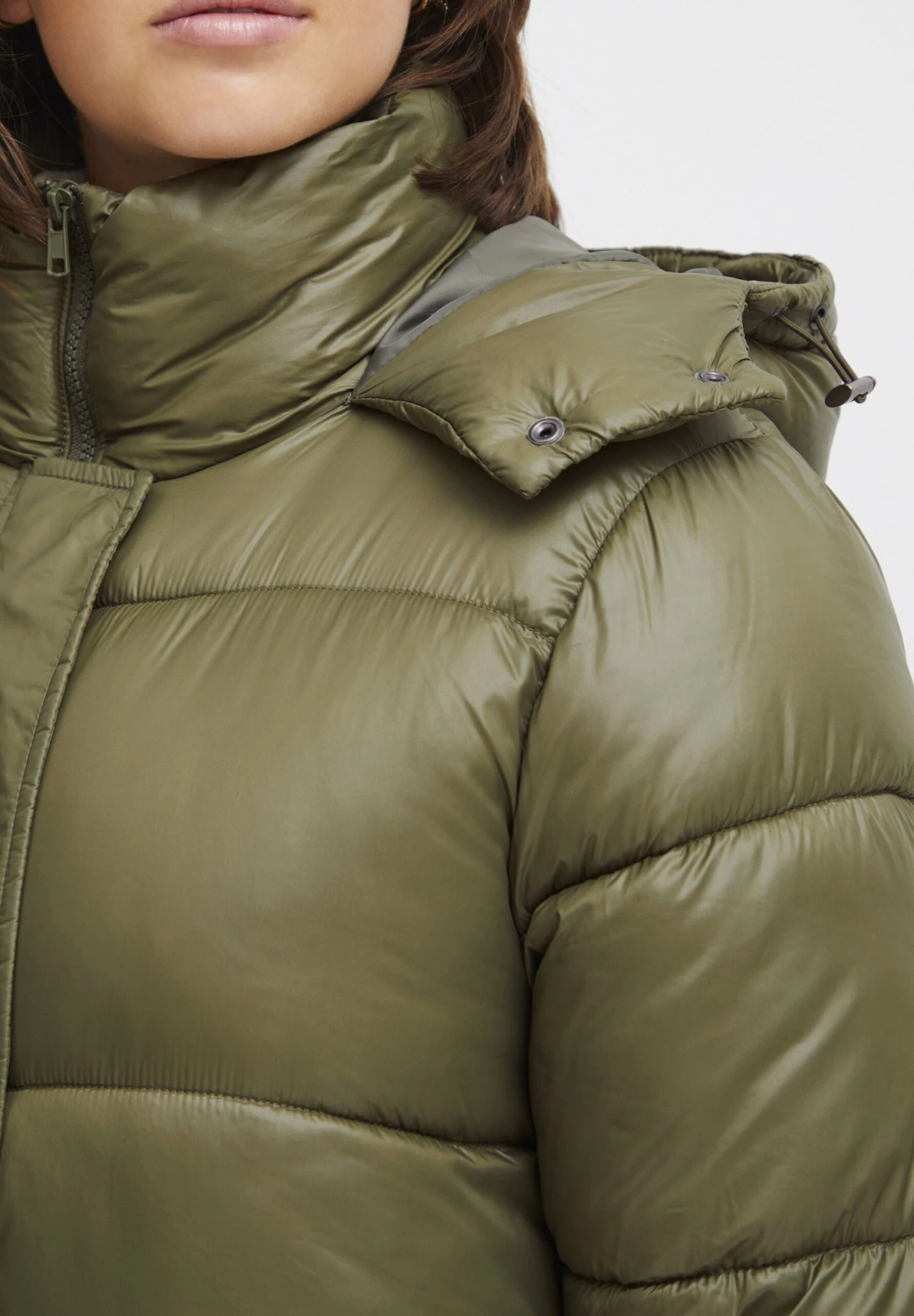 OXMO OXABBY - Winter Coat - Dusty Olive 4 OXMO OXABBY - Winter Coat - Dusty Olive - Image 4