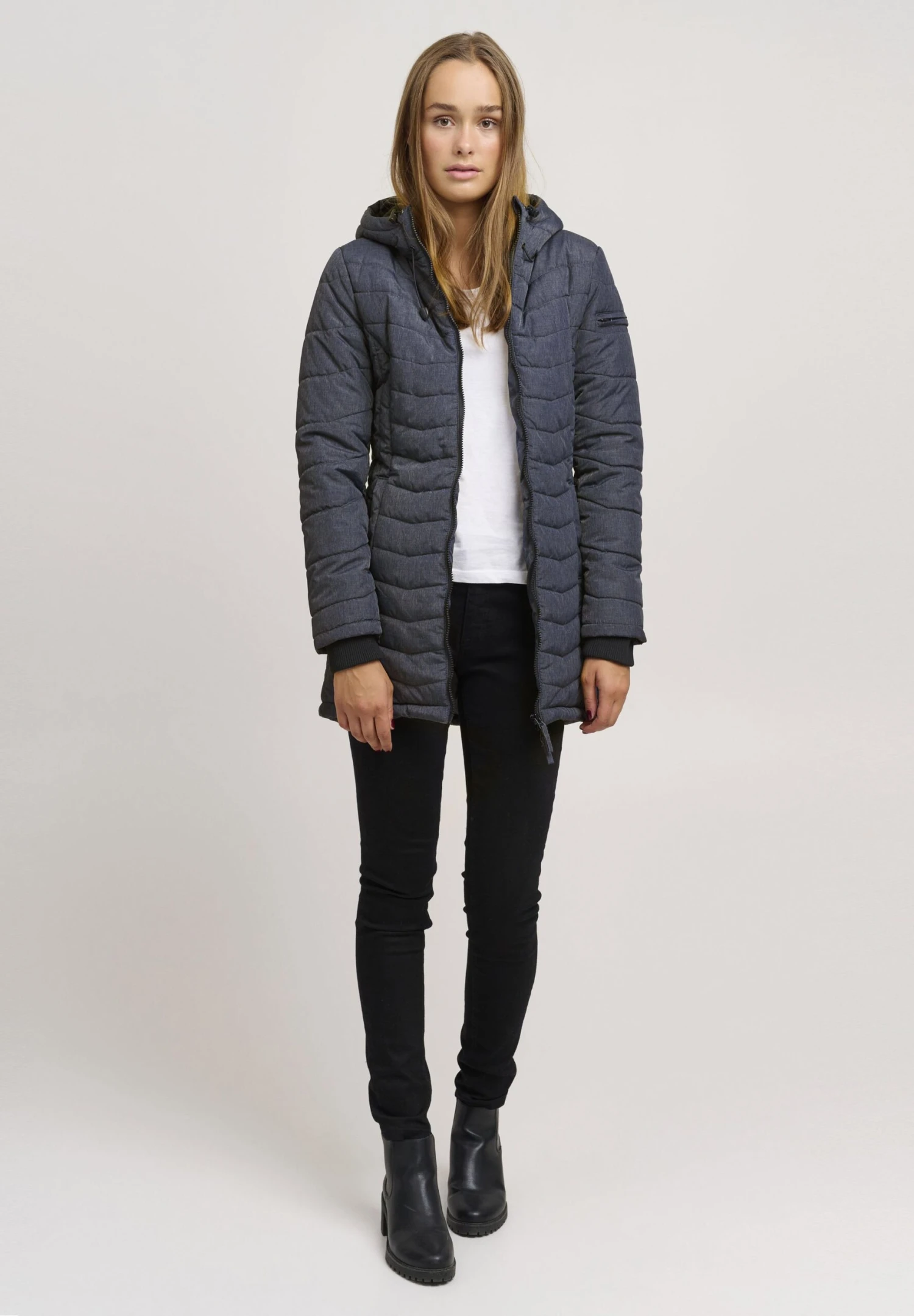 OXMO OXNELLY - Winter Jacket - Mood Indigo 2 OXMO OXNELLY - Winter Jacket - Mood Indigo - Image 2
