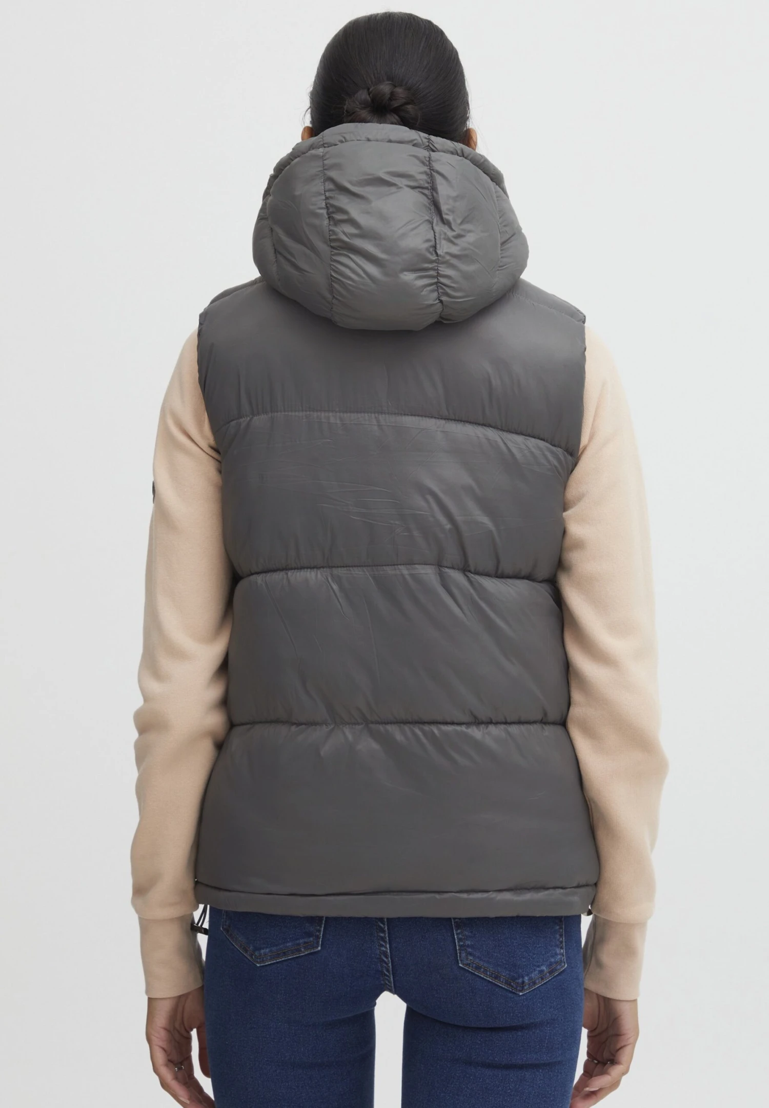 OXMO OXTabita - Waistcoat - Pewter 3 OXMO OXTabita - Waistcoat - Pewter - Image 3