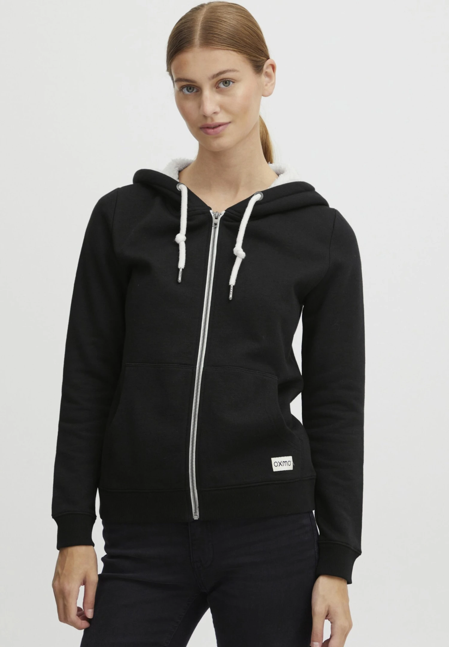 OXMO OXBINJI - Zip-up Sweatshirt - Black 1 OXMO OXBINJI - Zip-up Sweatshirt - Black
