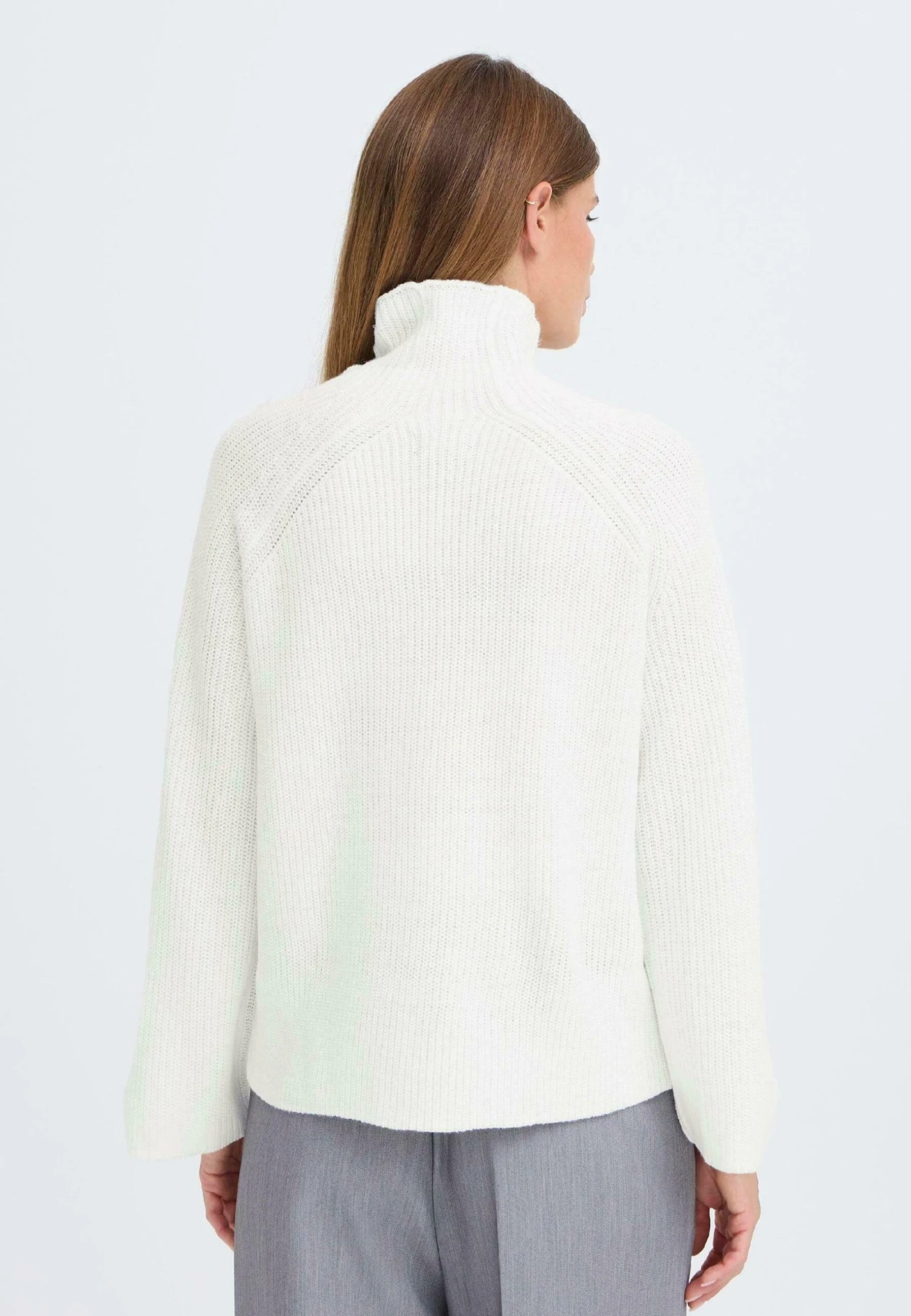OXMO BMMNELLY TURTLENECK - Jumper - Marshmallow 3 OXMO BMMNELLY TURTLENECK - Jumper - Marshmallow - Image 3