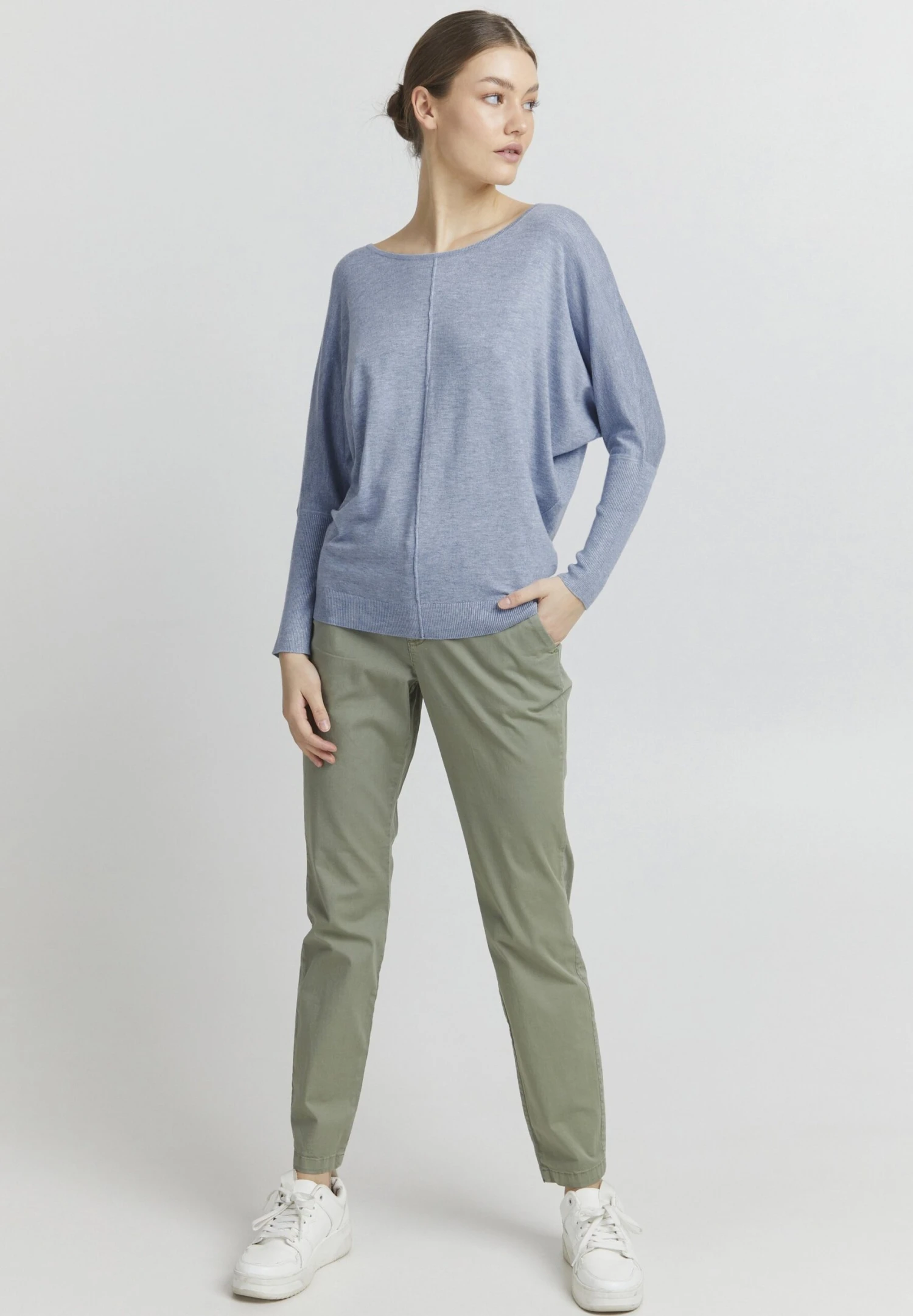 OXMO OXHerdis - Jumper - Kentucky Blue Melange 2 OXMO OXHerdis - Jumper - Kentucky Blue Melange - Image 2