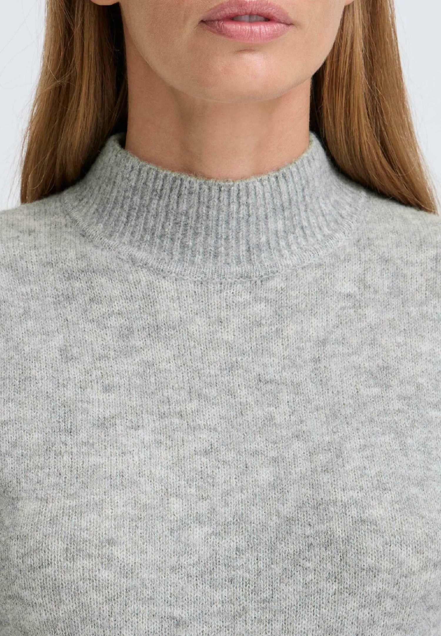 OXMO IHSIF - Basic T-shirt - Grey Melange 4 OXMO IHSIF - Basic T-shirt - Grey Melange - Image 4