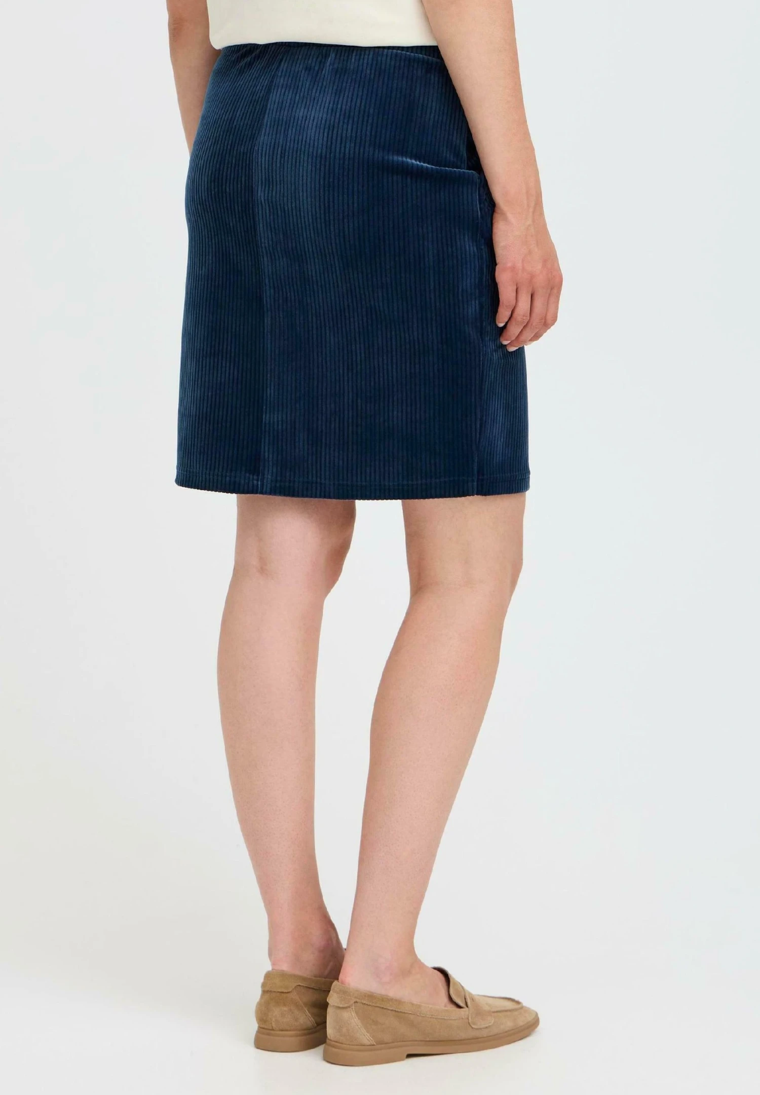 OXMO OXEBBA - Mini Skirt - Dress Blues 3 OXMO OXEBBA - Mini Skirt - Dress Blues - Image 3