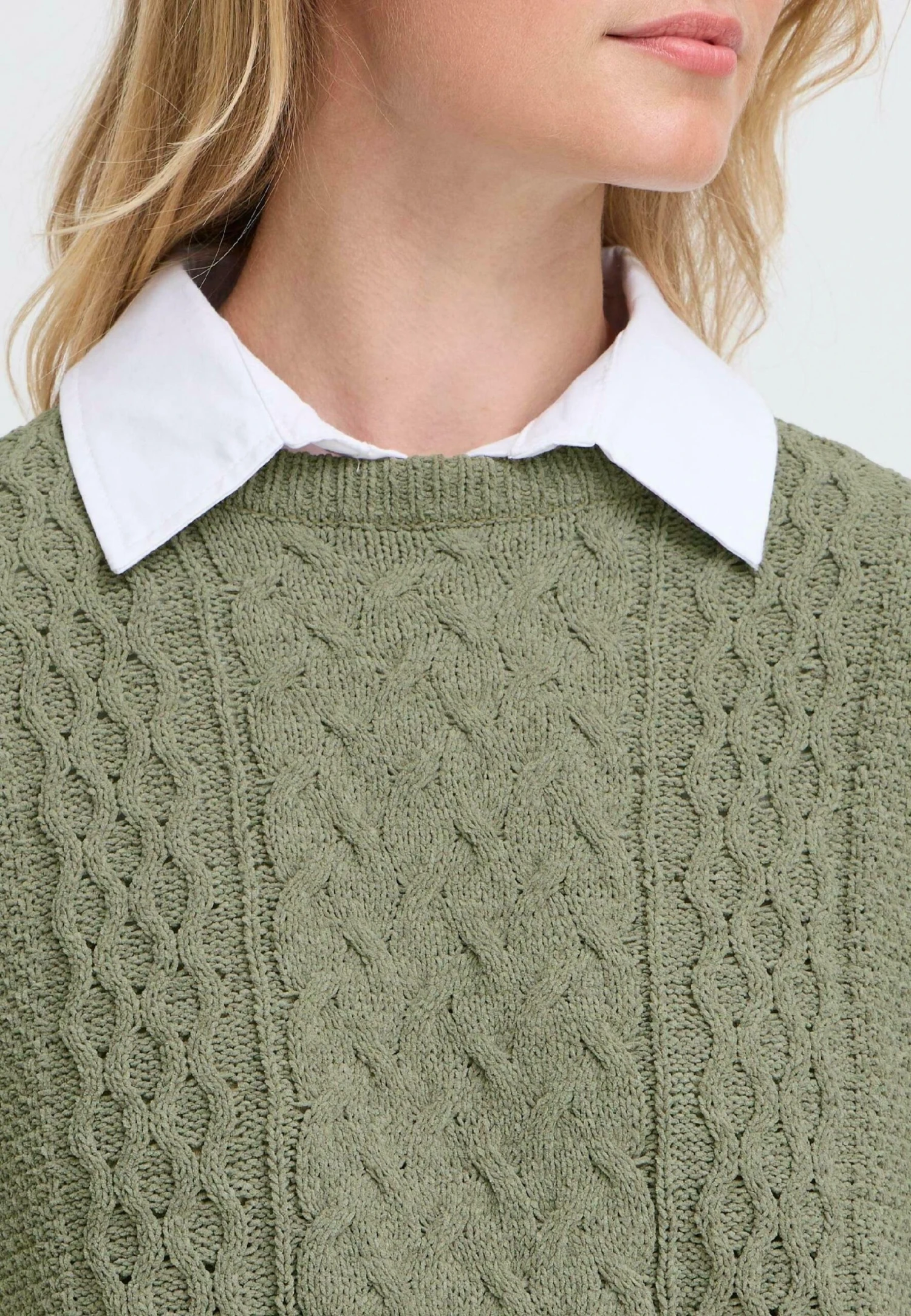 OXMO FRSANVI - Jumper - Dusty Olive 4 OXMO FRSANVI - Jumper - Dusty Olive - Image 4