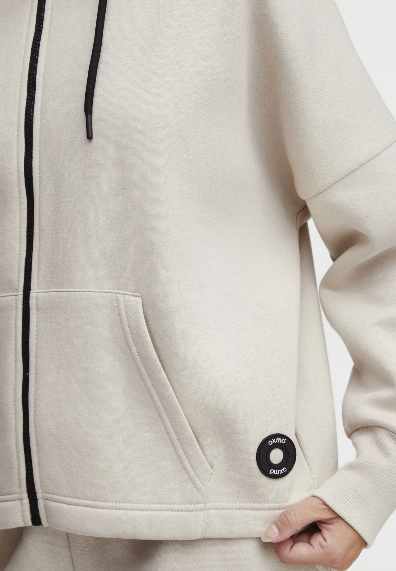 OXMO OXSANICE - Zip-up Sweatshirt - Oyster 5 OXMO OXSANICE - Zip-up Sweatshirt - Oyster - Image 5