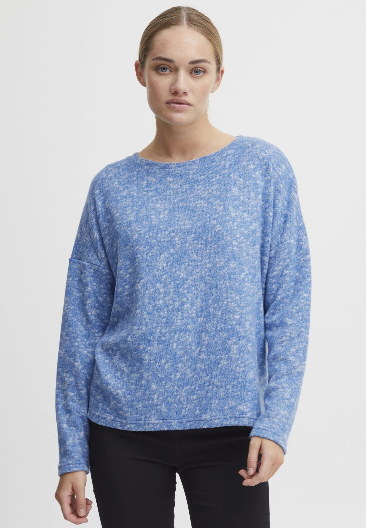 OXMO OXSANNE - Sweatshirt - Strong Blue Melange 1 OXMO OXSANNE - Sweatshirt - Strong Blue Melange