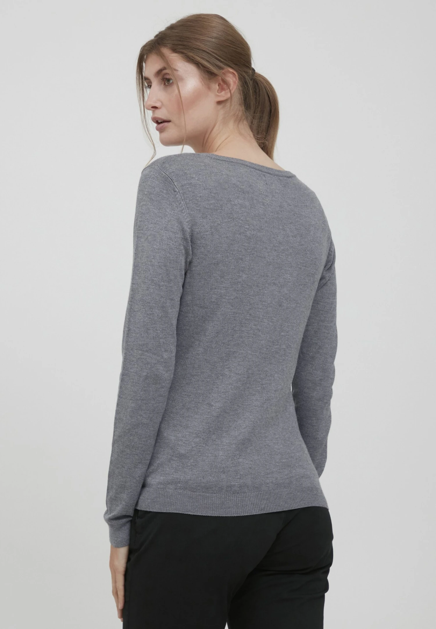 OXMO OXEDDA - Jumper - Grey Mel 3 OXMO OXEDDA - Jumper - Grey Mel - Image 3
