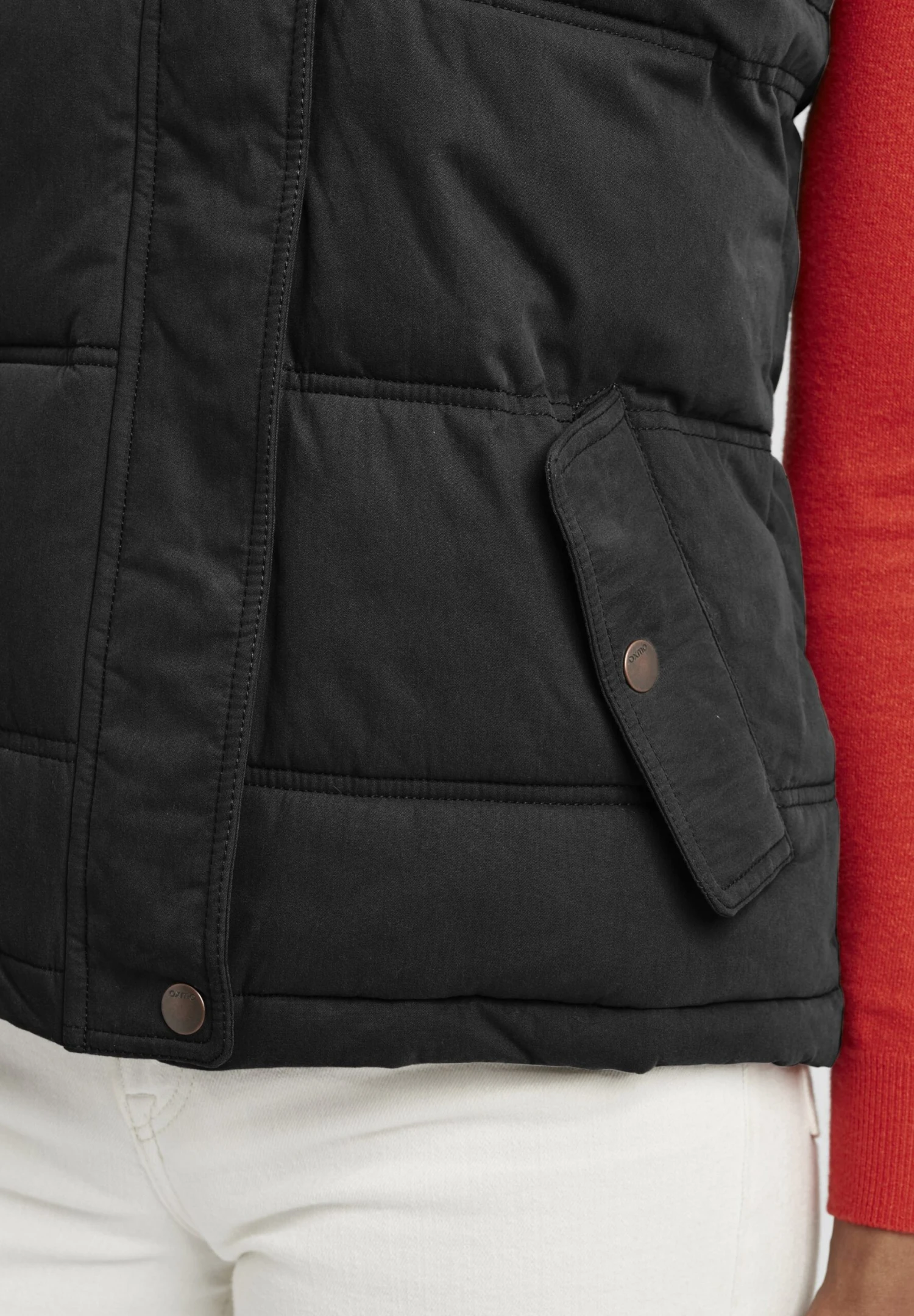 OXMO OXLEWONDA - Waistcoat - Black 5 OXMO OXLEWONDA - Waistcoat - Black - Image 5