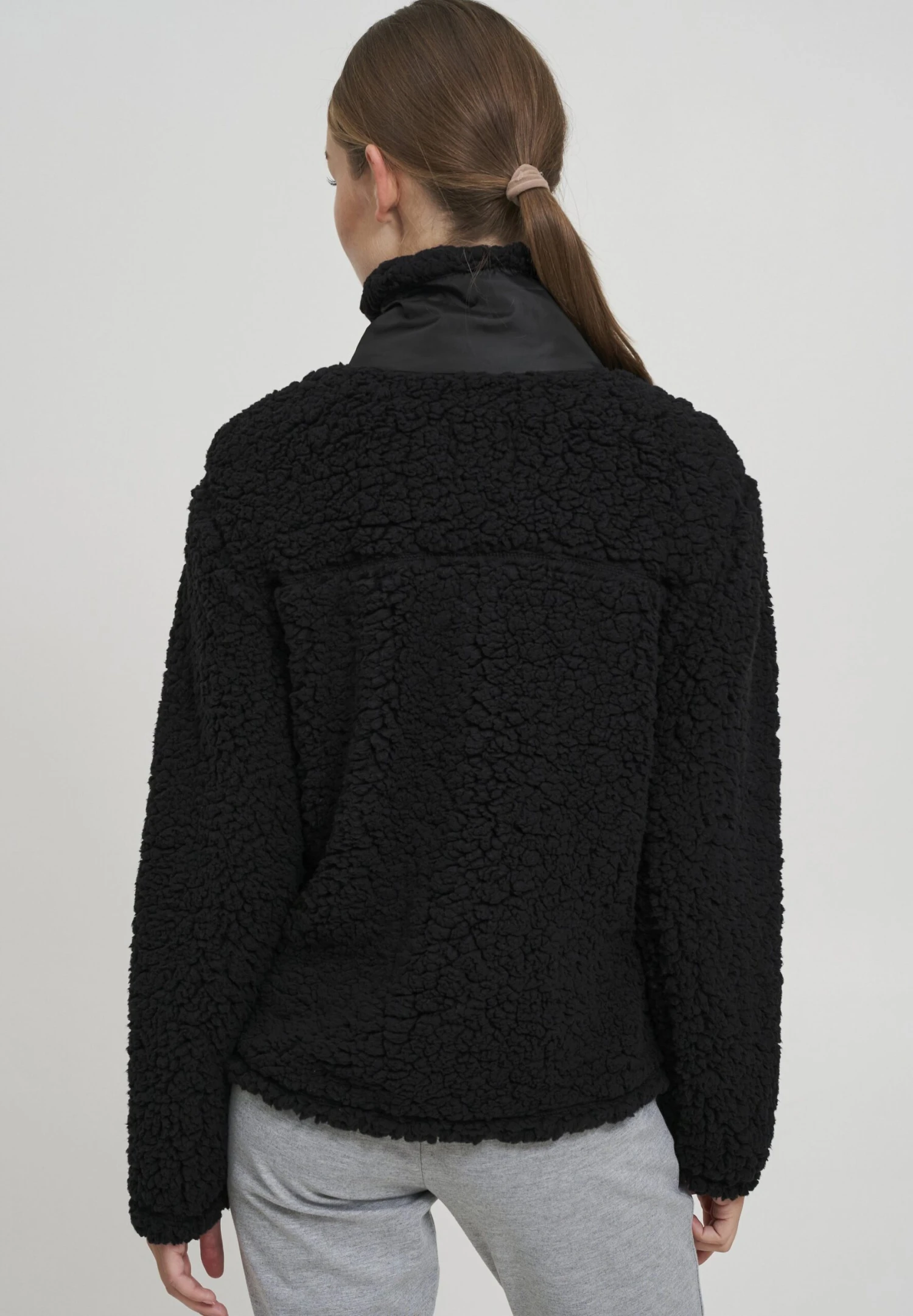 OXMO OXELINA - Fleece Jumper - Black 3 OXMO OXELINA - Fleece Jumper - Black - Image 3
