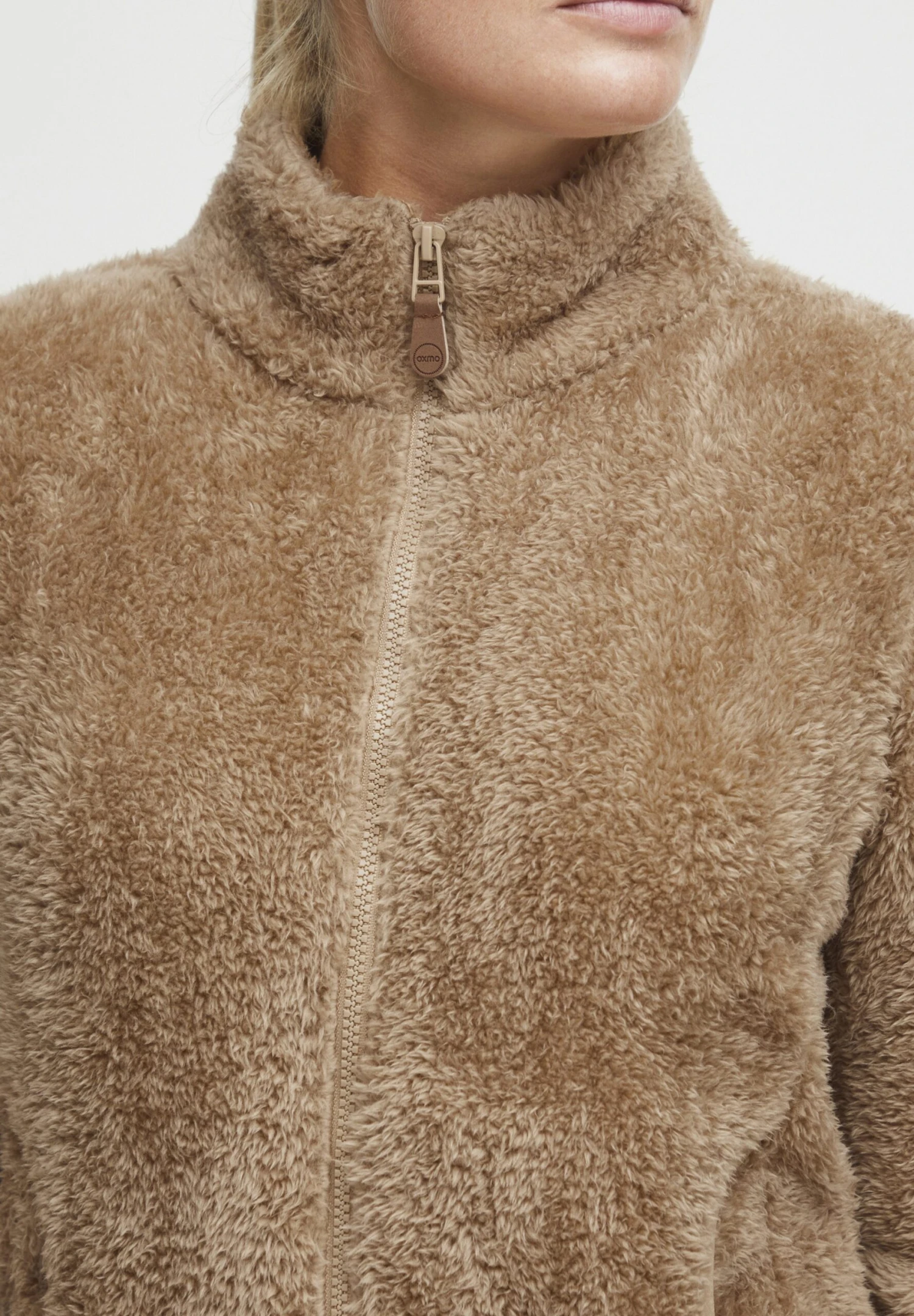 OXMO OXTELSA - Fleece Jacket - Sand 4 OXMO OXTELSA - Fleece Jacket - Sand - Image 4