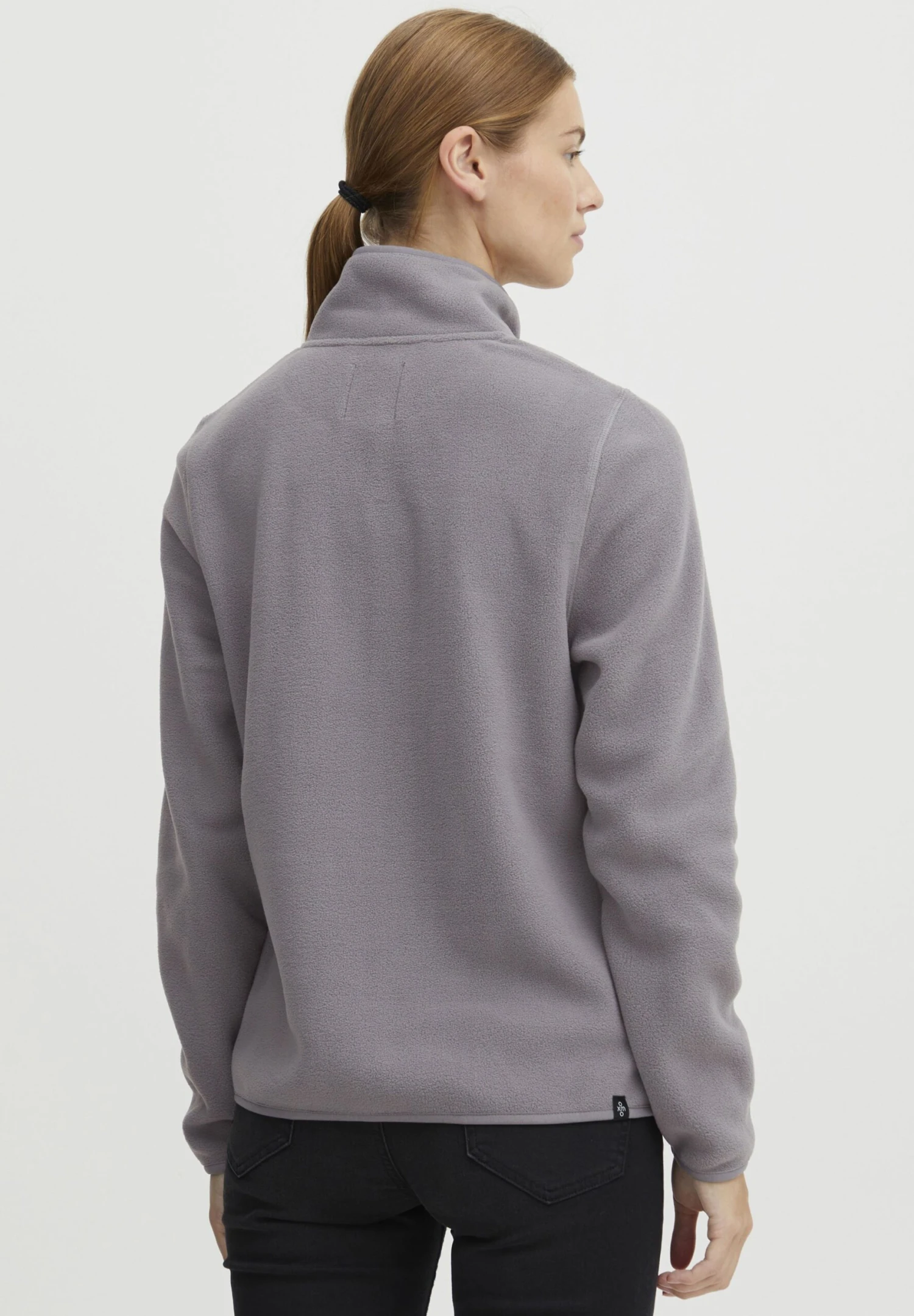 OXMO OXNyfine - Fleece Jumper - Pewter 3 OXMO OXNyfine - Fleece Jumper - Pewter - Image 3