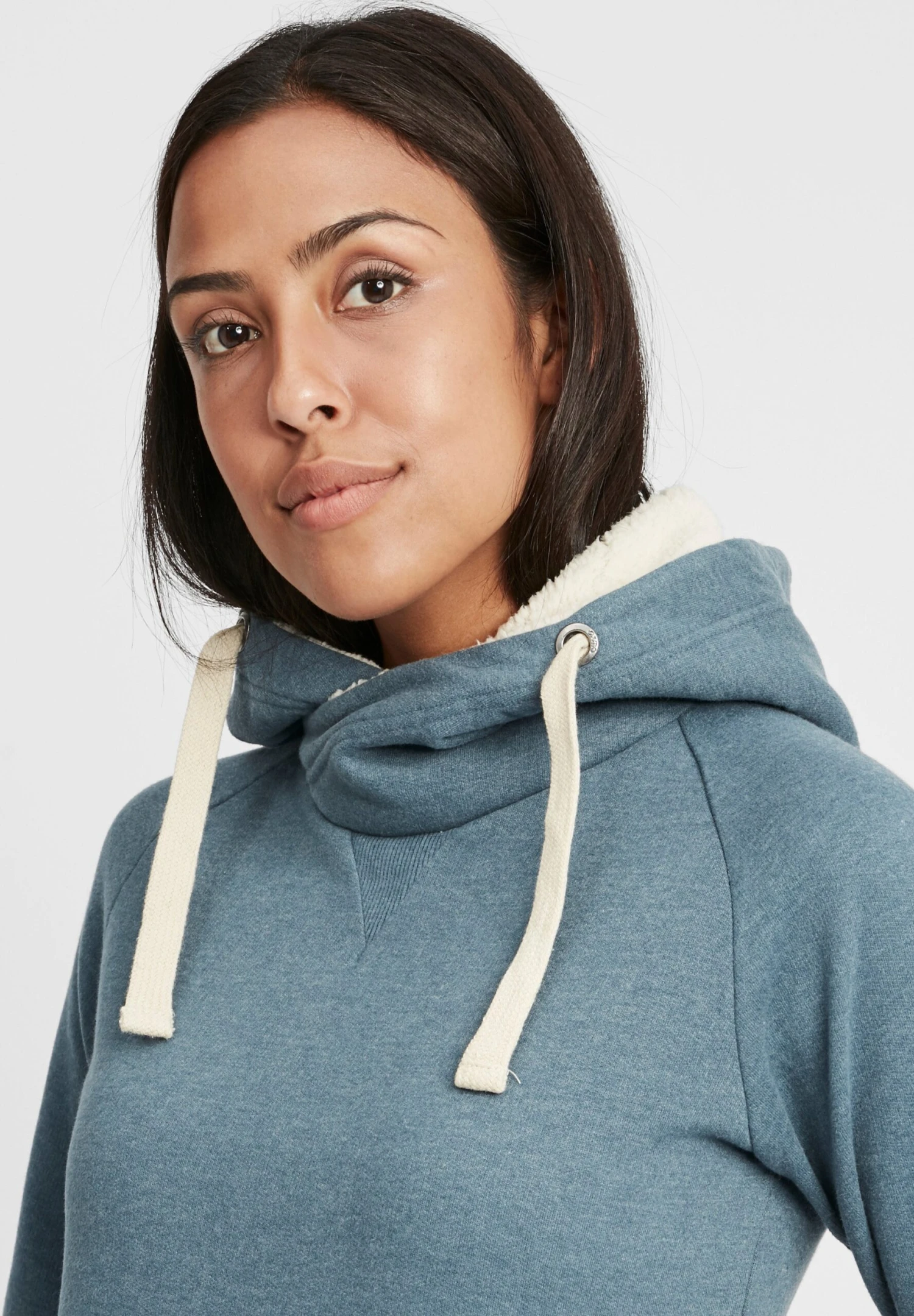 OXMO OXJulia - Hoodie - Ensign Blue Teddy 4 OXMO OXJulia - Hoodie - Ensign Blue Teddy - Image 4