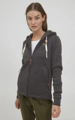 OXMO OXThory - Zip-up Sweatshirt - True Black