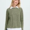 OXMO FRSANVI - Jumper - Dusty Olive