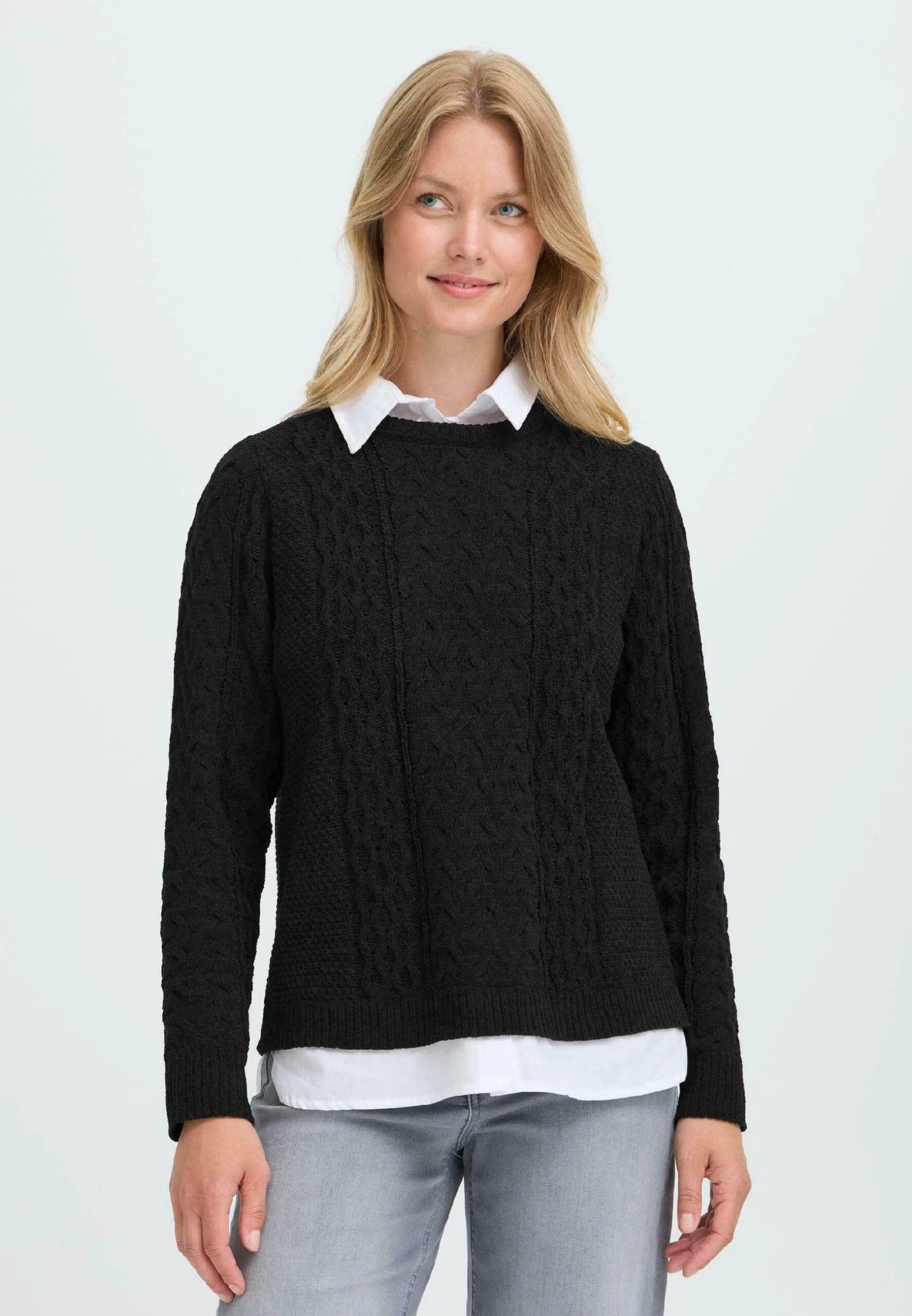 OXMO FRSANVI - Jumper - Black 1 OXMO FRSANVI - Jumper - Black