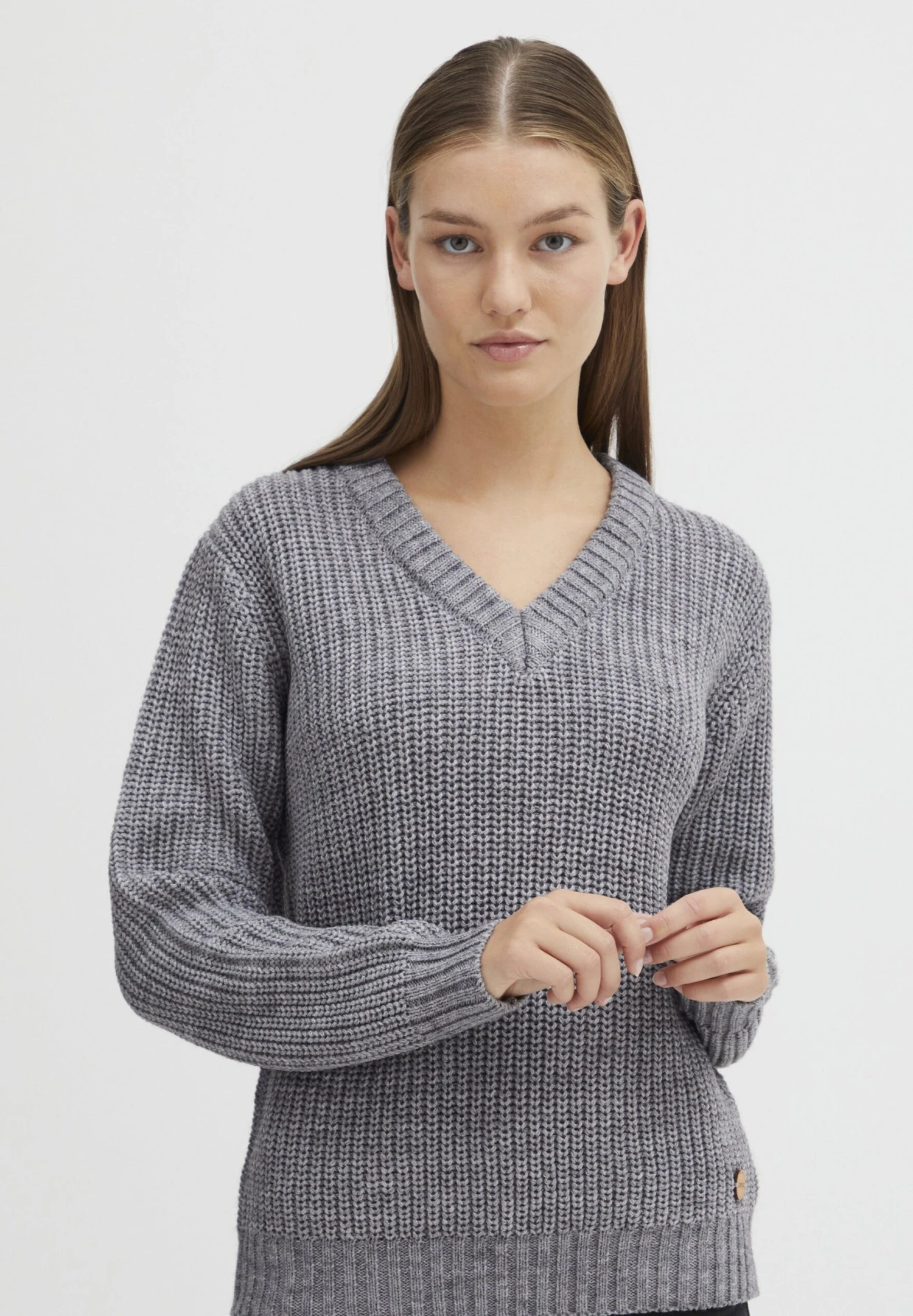 OXMO OXNanny - Jumper - Medium Grey Melange 1 OXMO OXNanny - Jumper - Medium Grey Melange