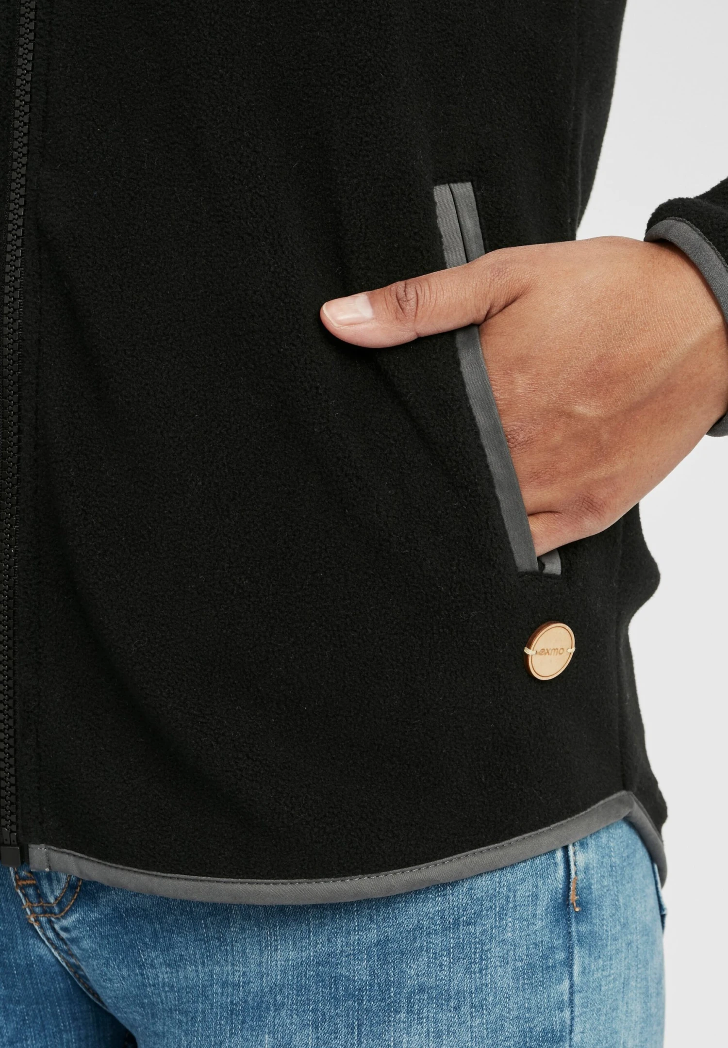 OXMO OXMalin - Fleece Jacket - Black 5 OXMO OXMalin - Fleece Jacket - Black - Image 5