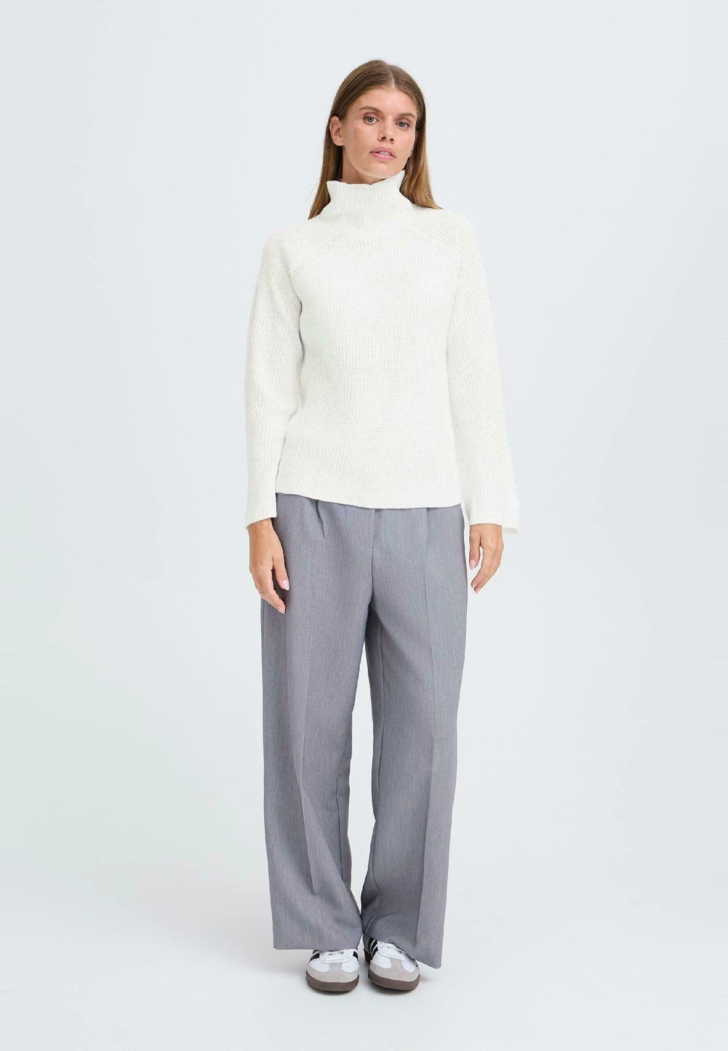 OXMO BMMNELLY TURTLENECK - Jumper - Marshmallow 2 OXMO BMMNELLY TURTLENECK - Jumper - Marshmallow - Image 2