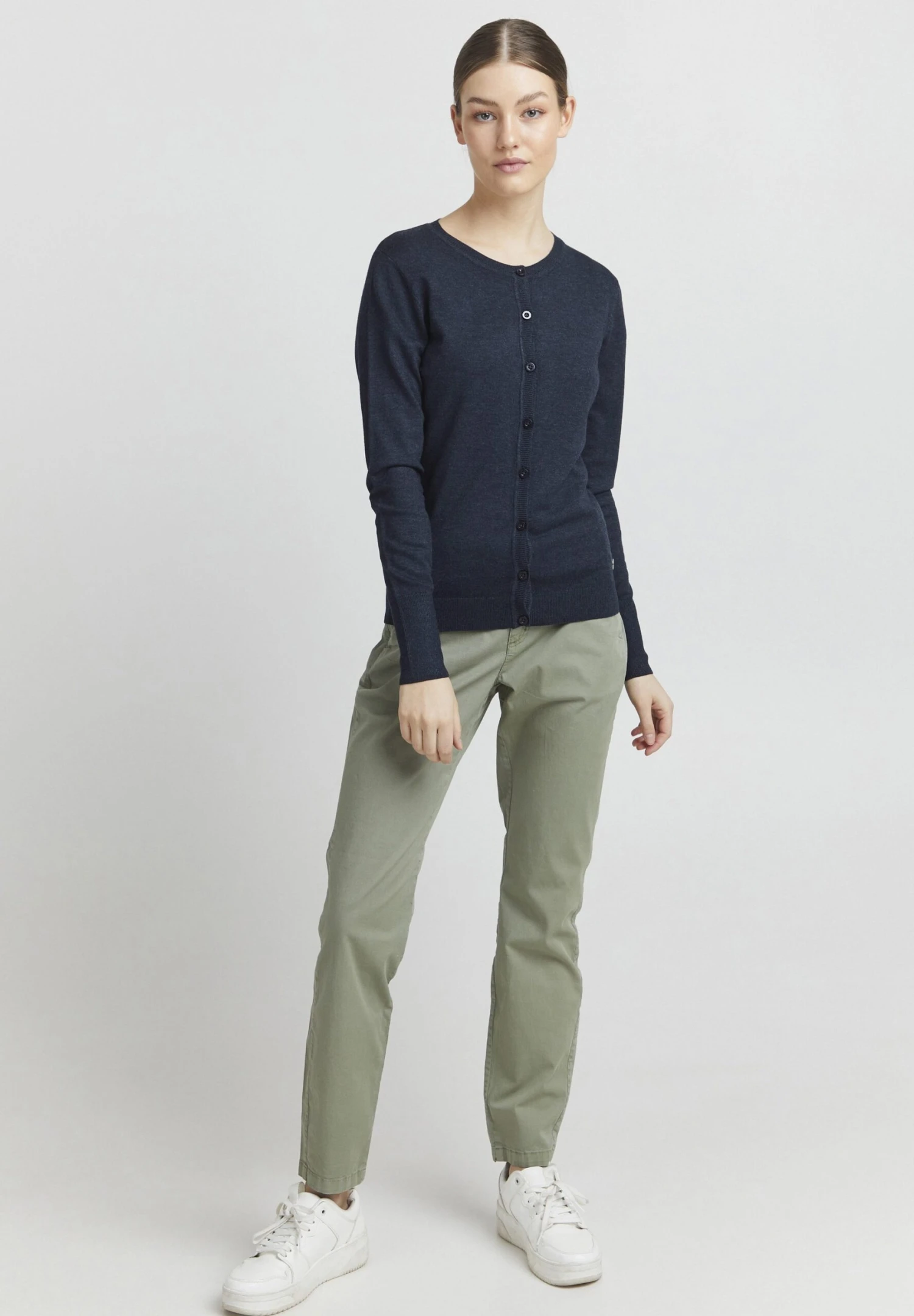 OXMO OXHLIN - Cardigan - Total Eclipse Melange 2 OXMO OXHLIN - Cardigan - Total Eclipse Melange - Image 2