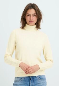 OXMO BMMNORA ROLLNECK - Jumper - Oatmeal Melange