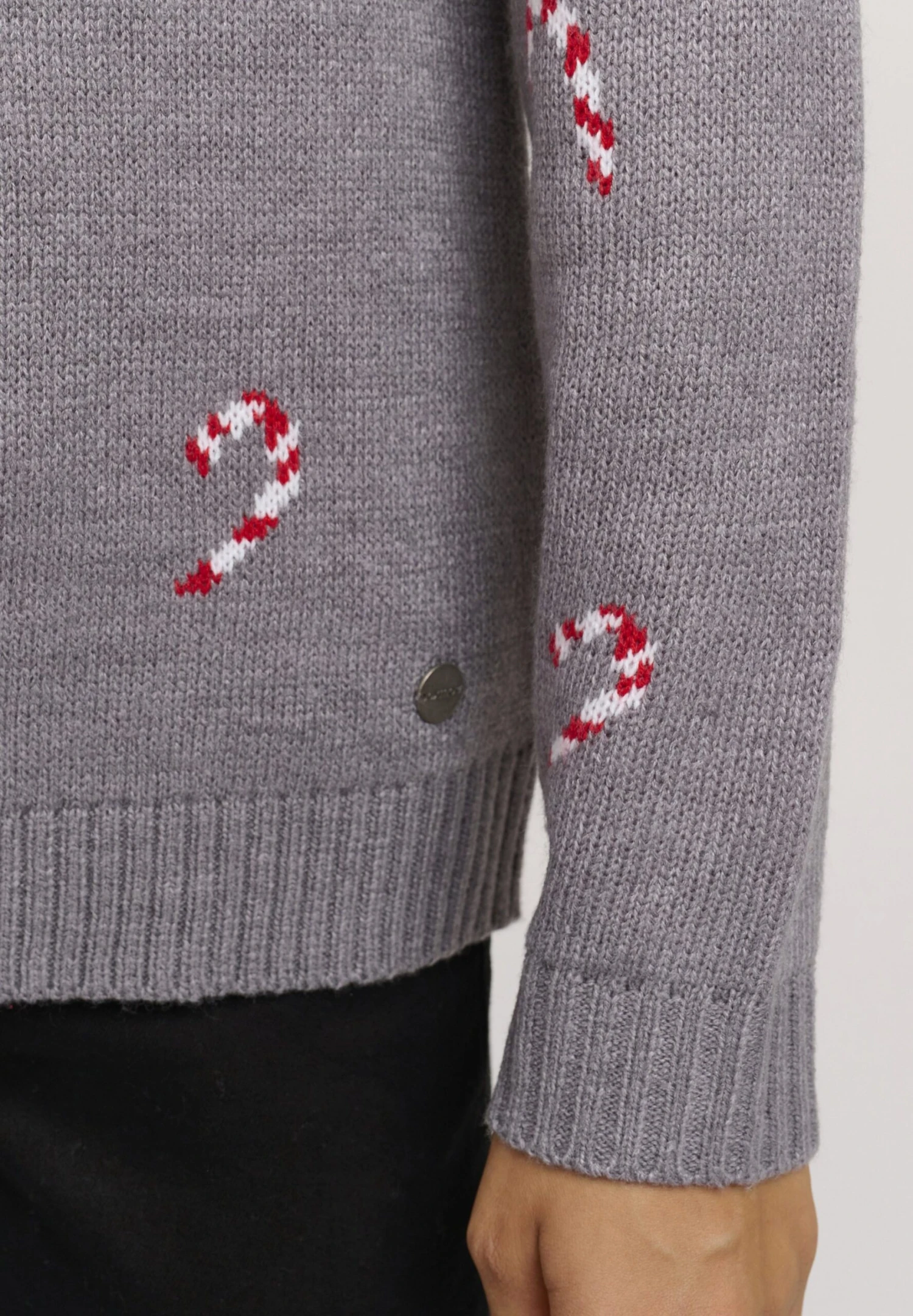 OXMO OXChristel - Jumper - Medium Grey Melange 5 OXMO OXChristel - Jumper - Medium Grey Melange - Image 5